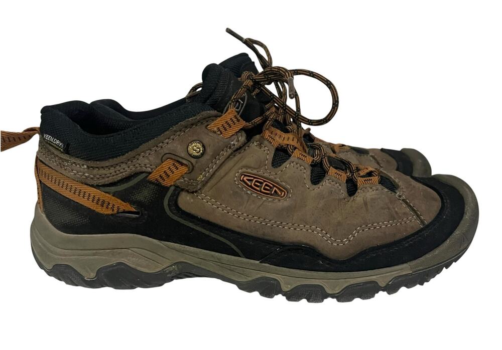 Keen Targhee IV WP Hiking Shoes Mens Size 9 M sea turtle Brown Waterproof Trail